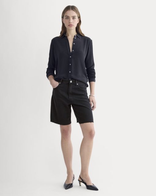 The OG Baggy Jean Short | Washed Black