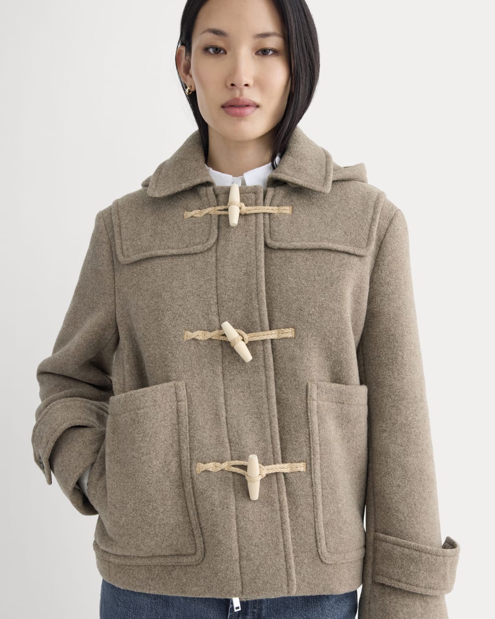 The ReWool Duffle Coat | Heather Taupe - Image 4