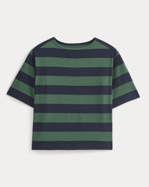 Alternative view of Mariner Tee | Navy/Hunter Green