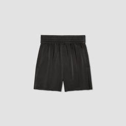 Alternative view of The Satin Pull-On Short | Black