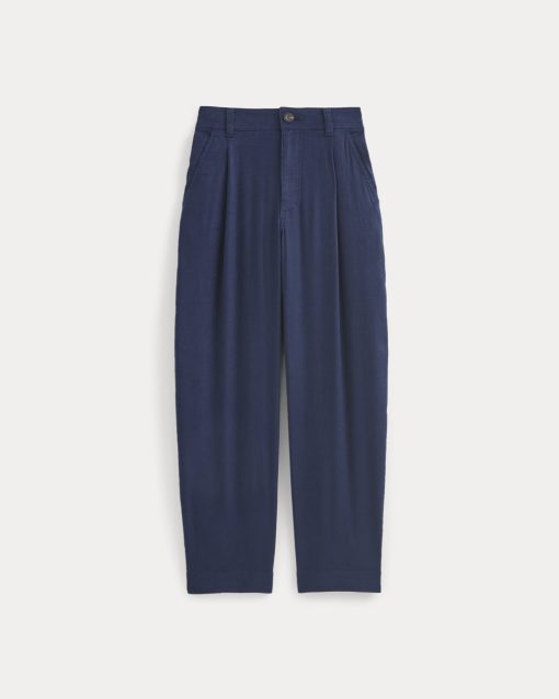 Alternative view of The Everywhere Pant in Stretch Linen | Navy