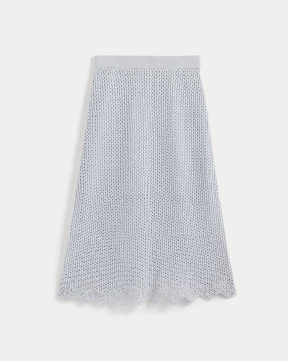 Lace-Knit Midi Skirt | Skywriting - Image 2