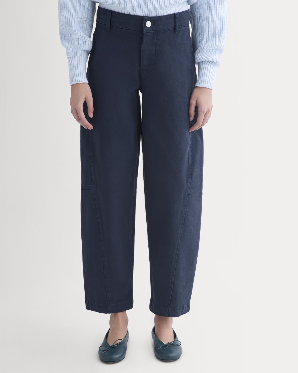 Twisted Seam Barrel Pant | Navy - Image 4