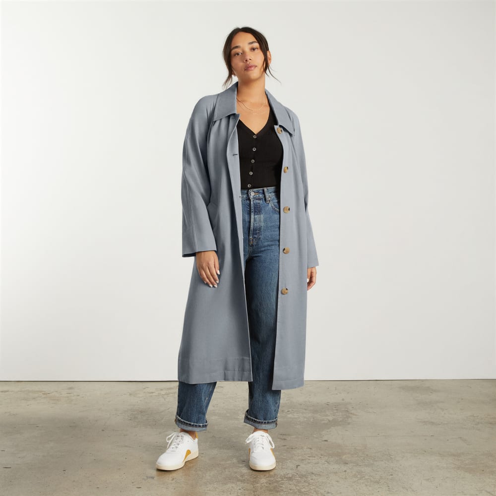 The Gathered Drape Trench | Smoke - Image 2