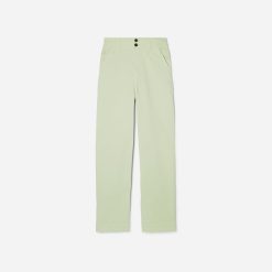 Alternative view of The Organic Wide-Leg Pant | Seafoam Green