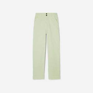 Alternative view of The Organic Wide-Leg Pant | Seafoam Green