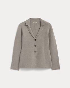 Alternative view of The Knit Blazer | Light Heathered Grey