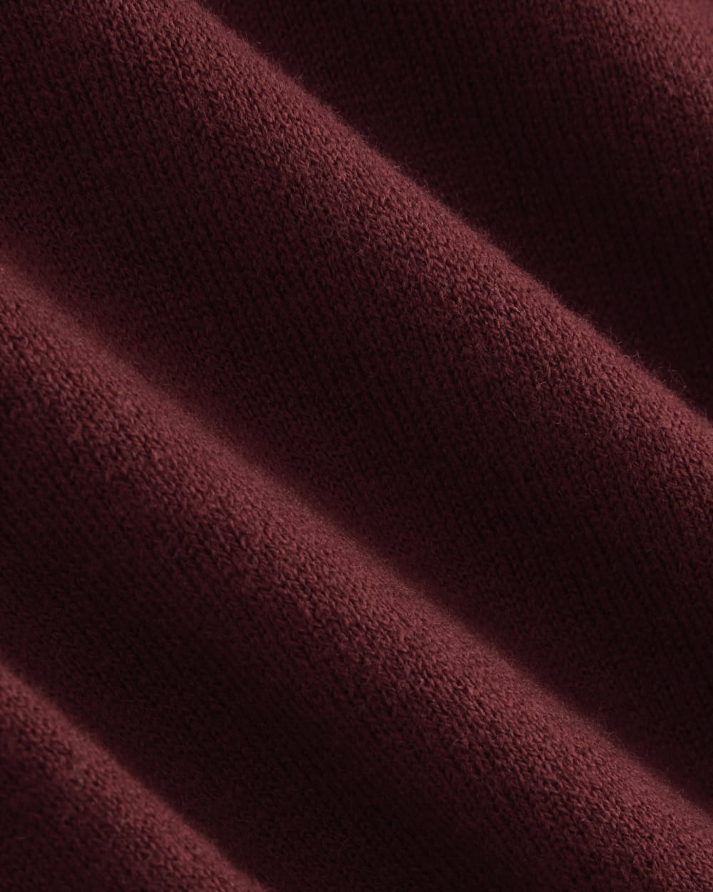 Oversized Polo Sweater in Cotton Merino | Deep Red - Image 7