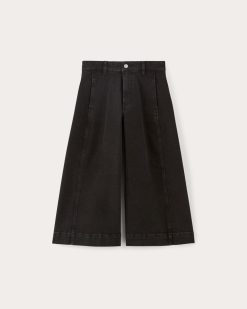 Alternative view of The Denim Culotte | Tumbled Black