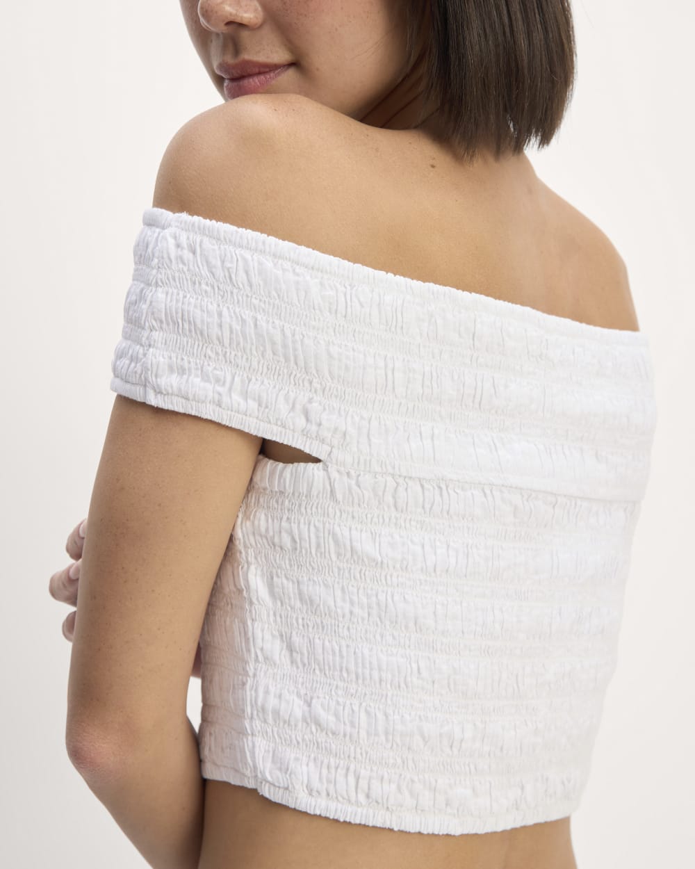 The Gauze Smock Top | White - Image 5