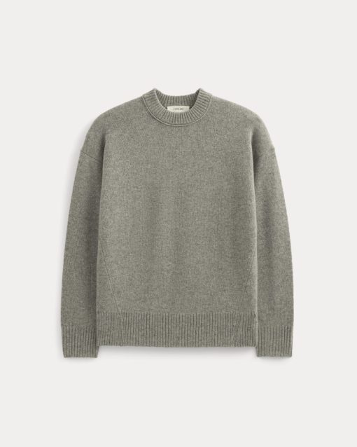 Alternative view of Cashmere Boyfriend Sweater | Husky Gray