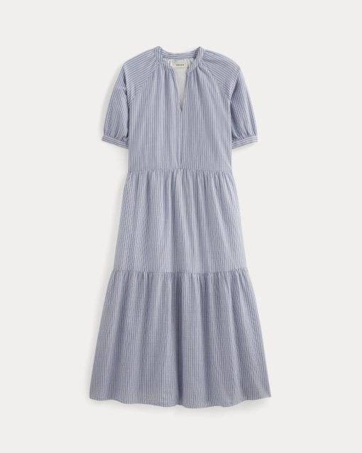 Alternative view of The Farmers Market Dress | Mazarine Blue / Optic White