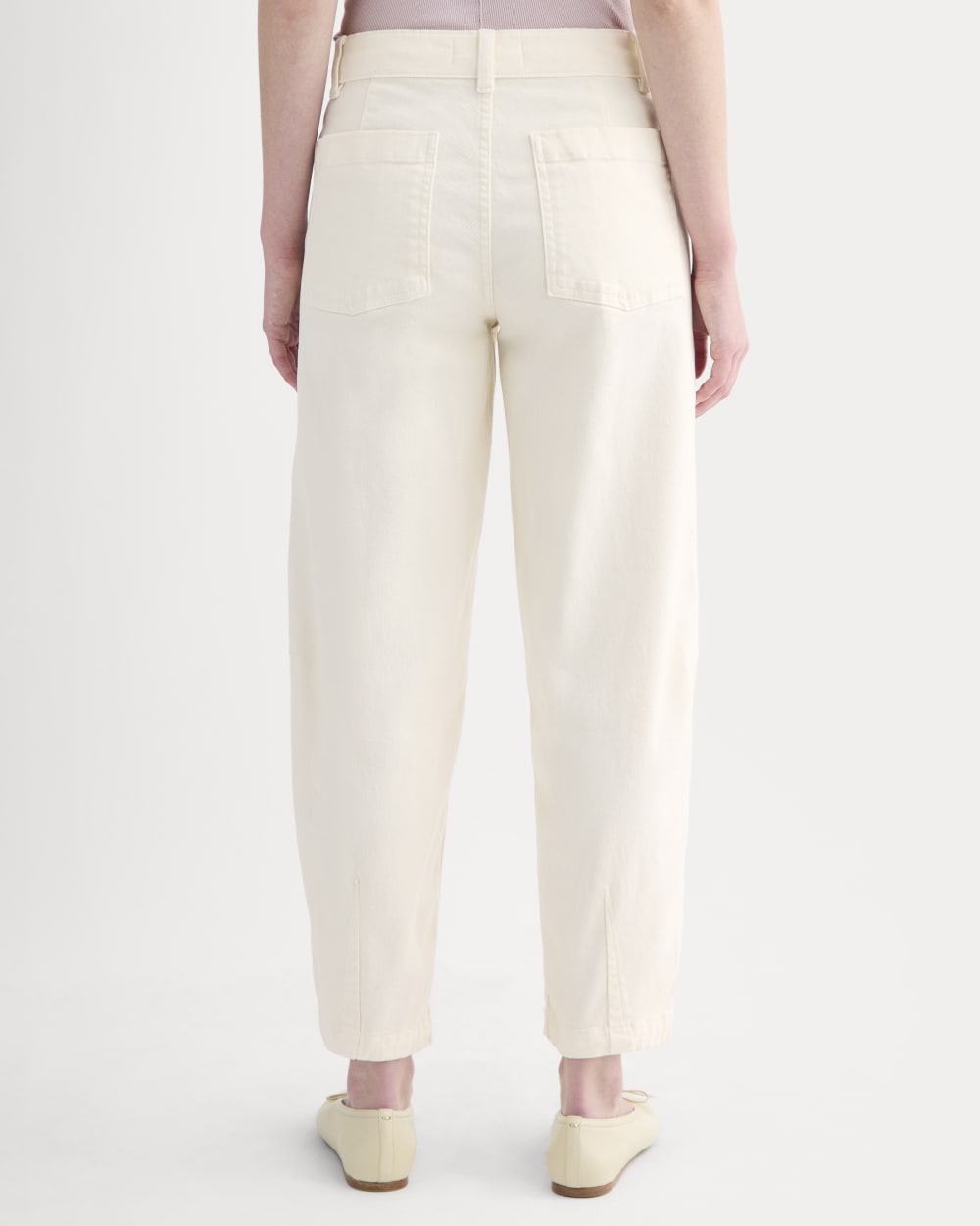 Twisted Seam Barrel Pant | Bone - Image 5