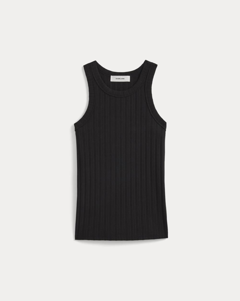Racerback Tank in Pointelle | Black - Image 2