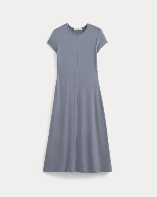 Alternative view of Midi Tee Dress in Butterknit | Blue Dusk