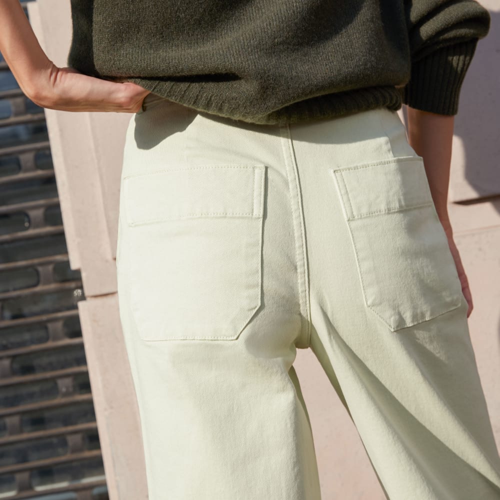 The Organic Wide-Leg Pant | Seafoam Green - Image 8