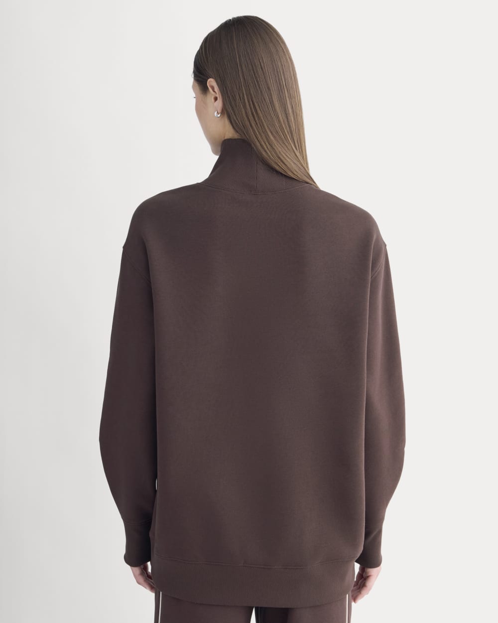 Luxe Fleece Turtleneck | Dark Chocolate - Image 5
