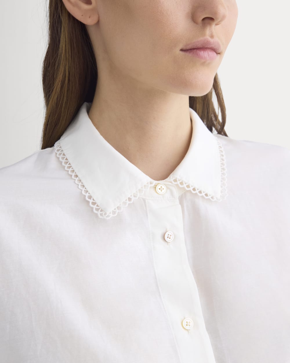 Scalloped-Collar Square Shirt | Bone - Image 4