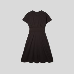 Alternative view of The Organic Cotton Waisted Dress | Black