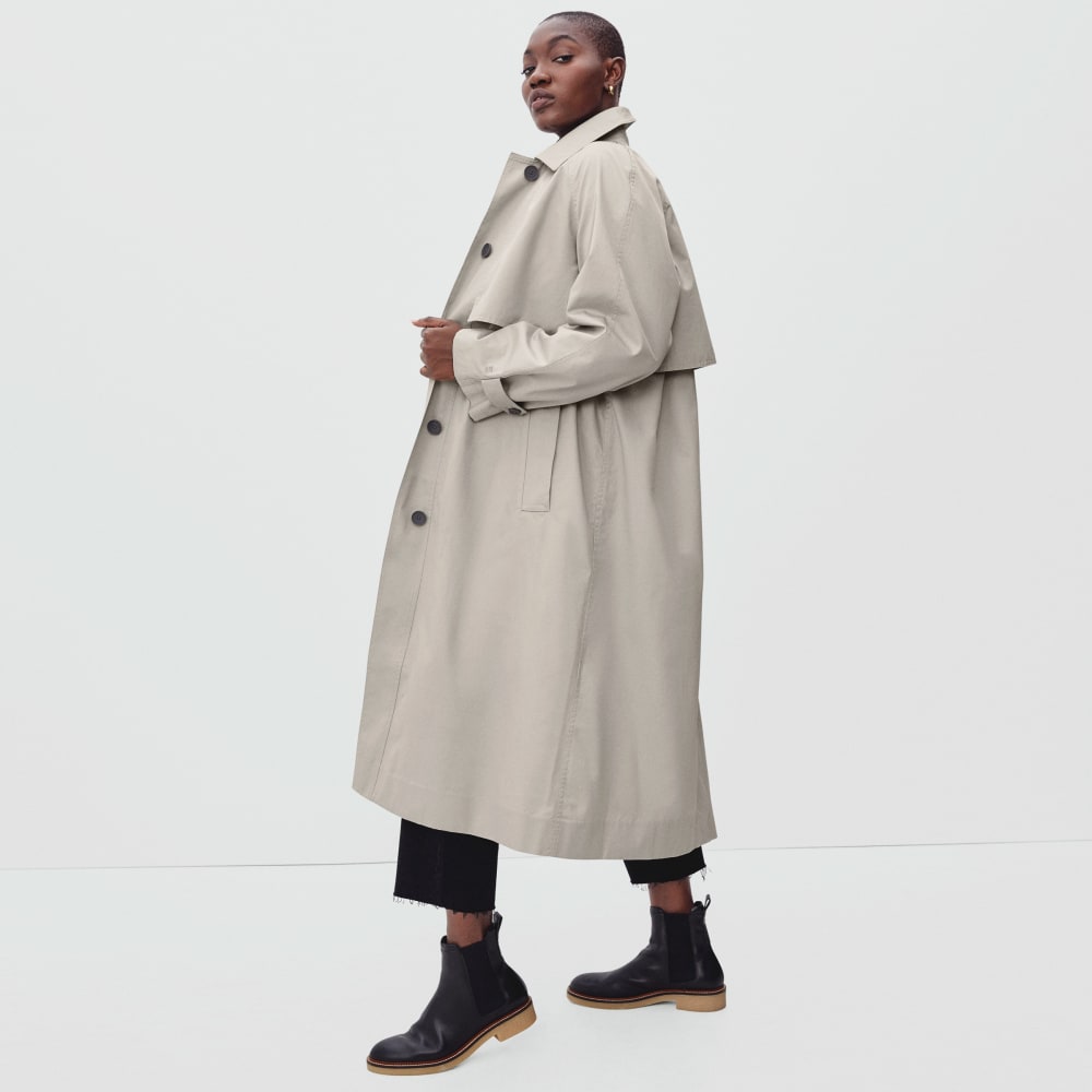The Long Mac Coat | Stone - Image 3