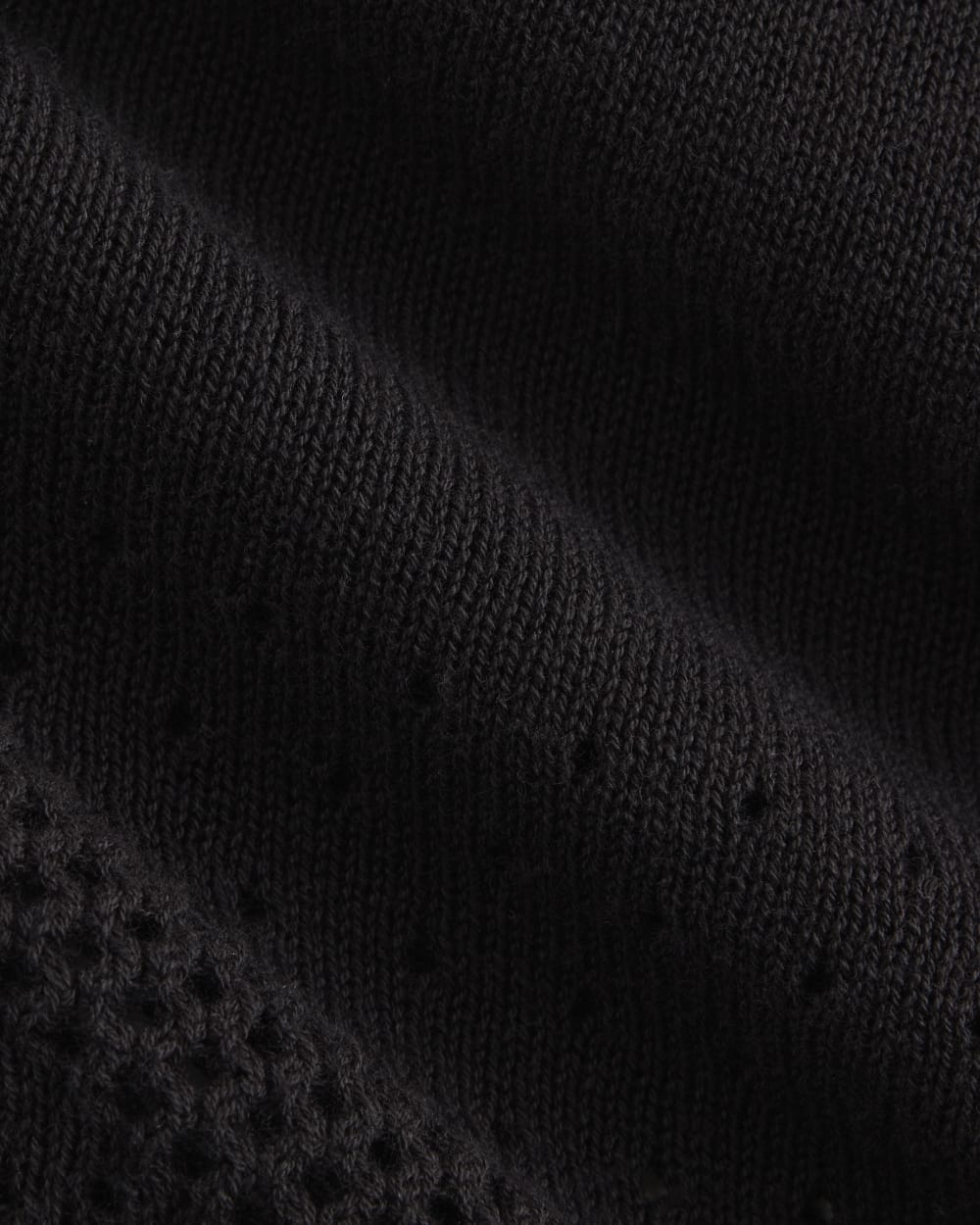 Lace-Knit Cami | Black - Image 6
