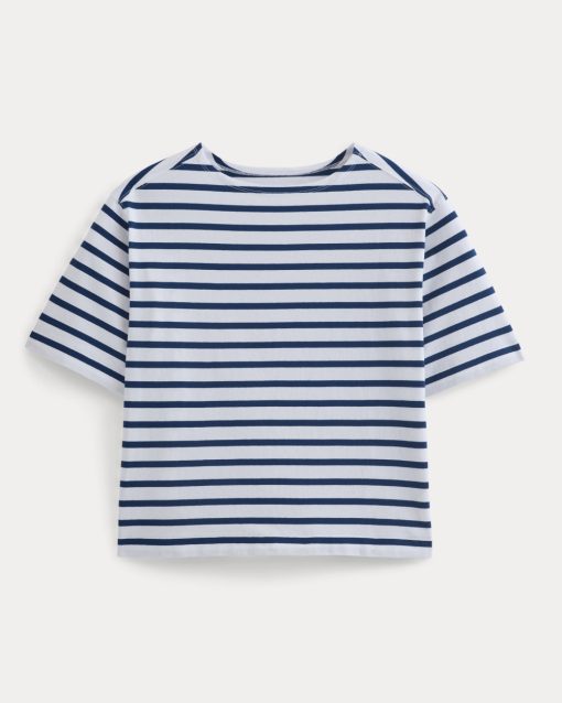 Alternative view of Mariner Tee | White/Estate Blue