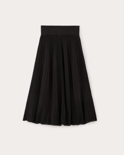 Alternative view of The Pleated Skirt | Black
