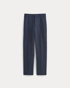 Alternative view of Slim Trouser in Ponte | Deep Navy