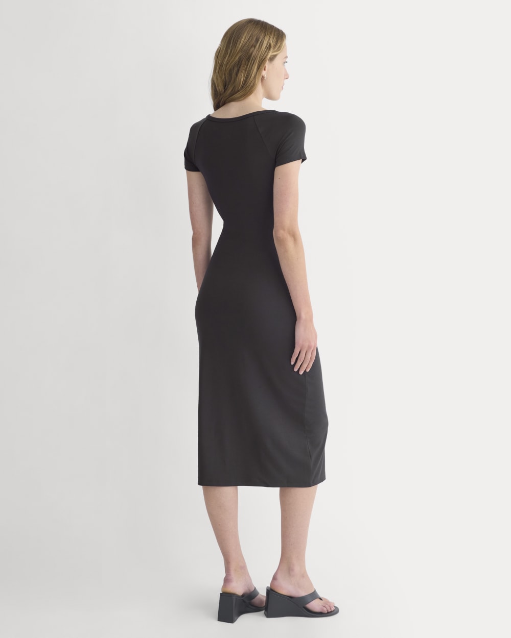Raglan Midi Dress | Black - Image 5