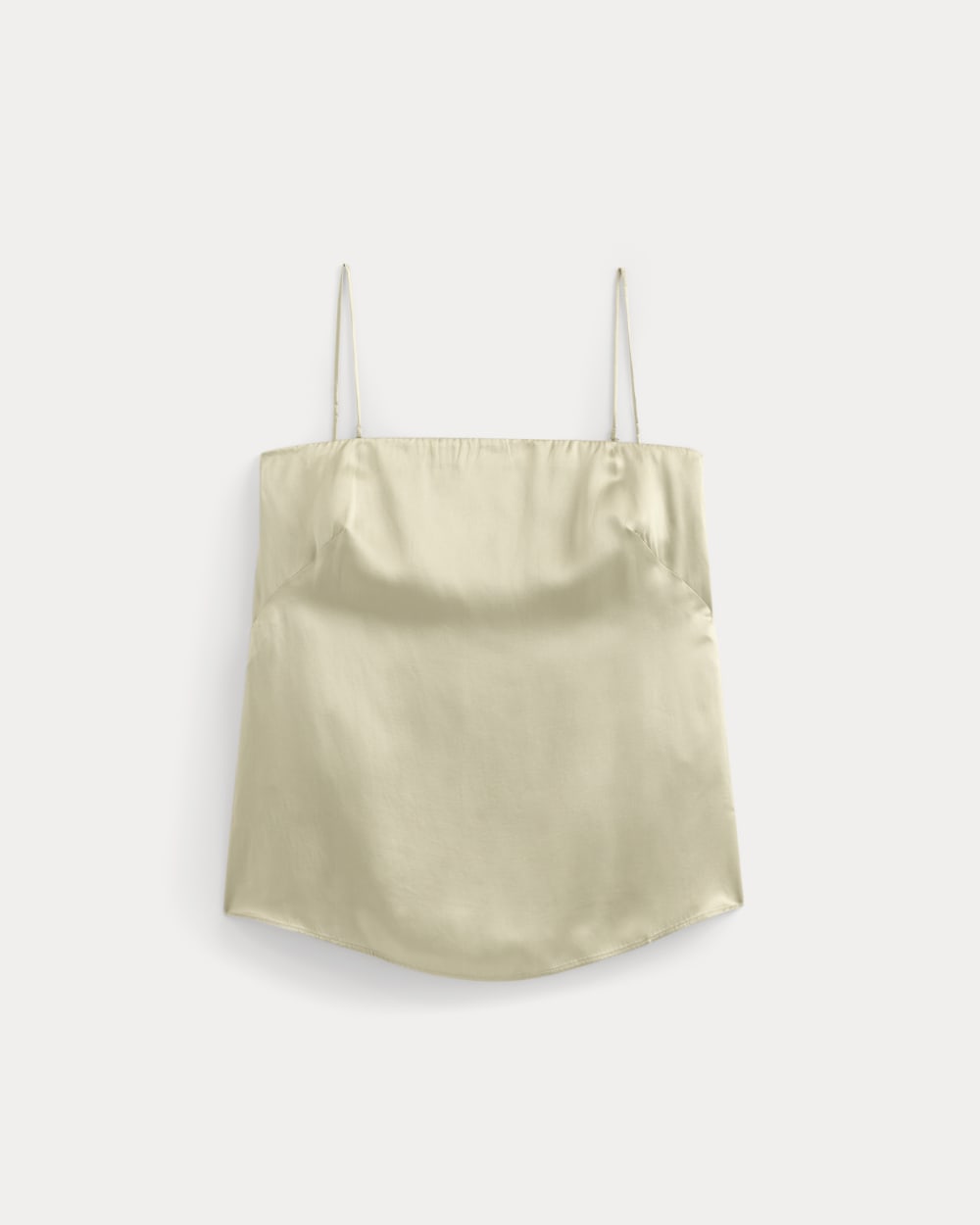Thin Strap Cami in Silk Charmeuse | Peyote - Image 2