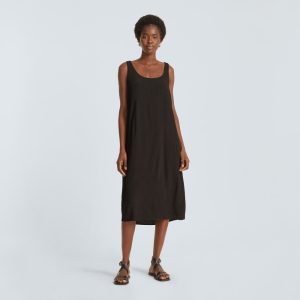 Alternative view of The Naia™ Ripple Tank Dress | Black