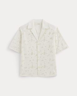 Alternative view of The Eyelet Camp Shirt | Bone