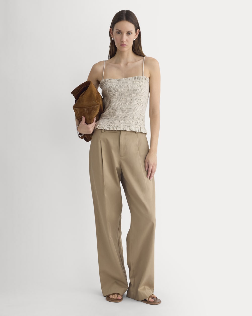 Gauze Smocked Cami | Birch - Image 3