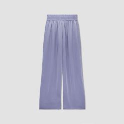 Alternative view of The Satin Pull-On Pant | Cornflower Blue