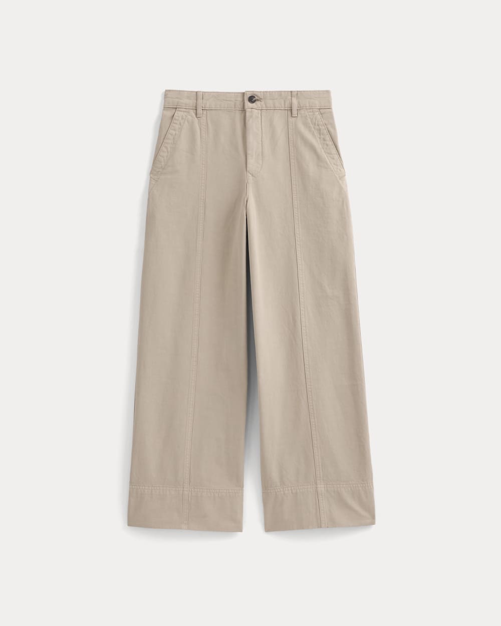 Seamed Wide-Leg Pant | Trench Coat Khaki - Image 2
