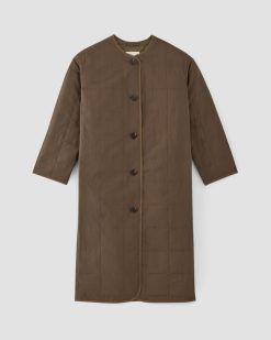 Alternative view of The ReNew Quilted Long Liner | Cocoa