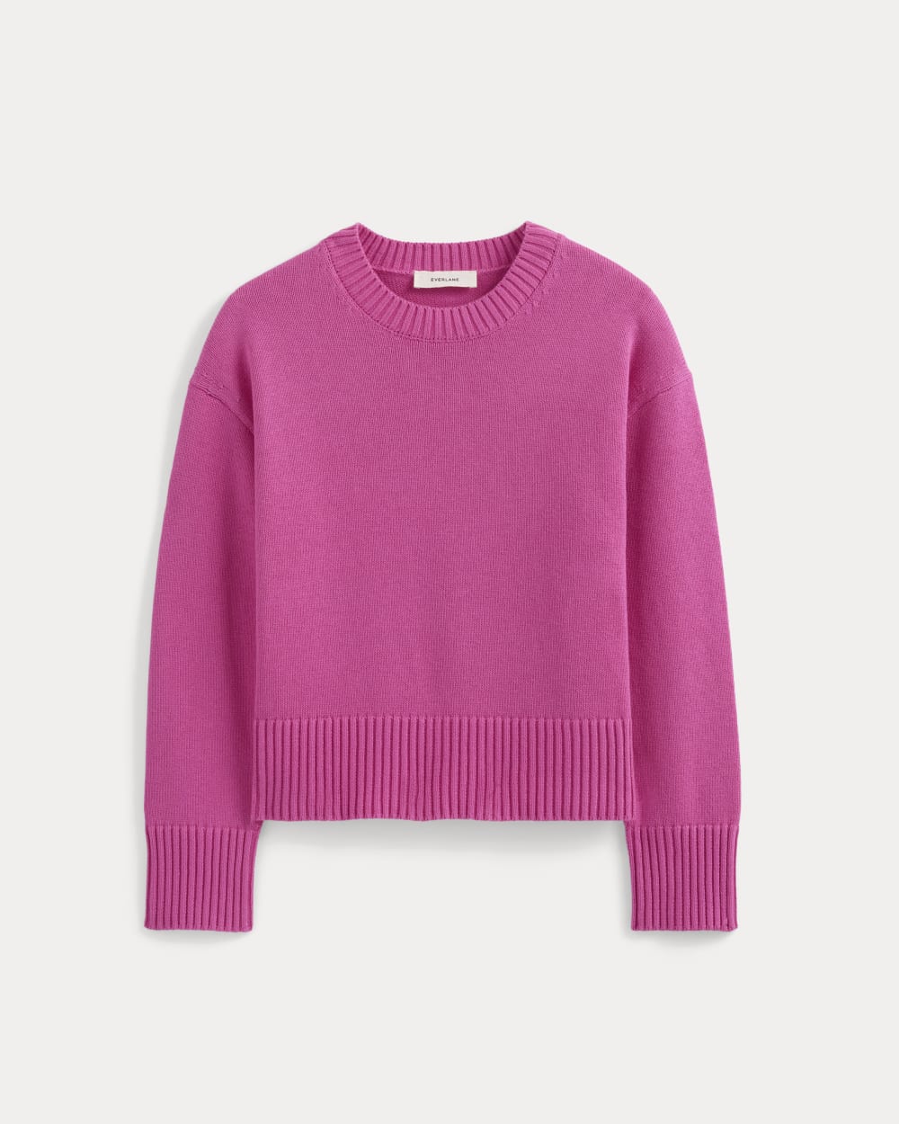 The Boxy Sweater in Everyday Cotton | Rose Violet - Image 2