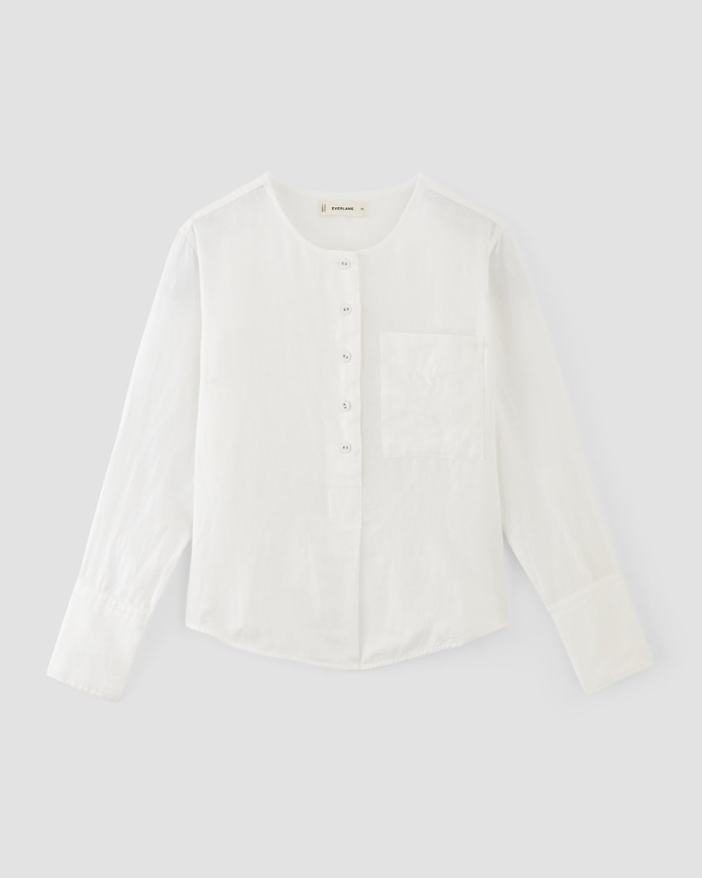 The Popover Shirt in Linen | White - Image 2