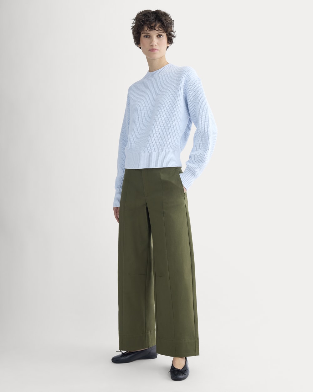 Seamed Balloon Pant | Olive Night - Image 3