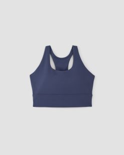 Alternative view of The Perform Longline Bra | Ocean Blue