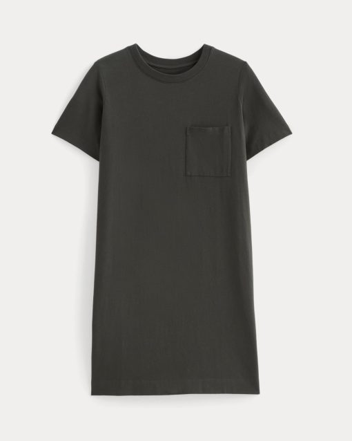 Alternative view of The Organic Cotton Weekend Tee Dress | Washed Black