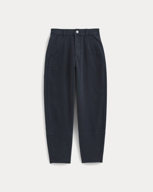 Alternative view of The Utility Barrel Pant | Navy | Regular