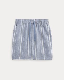 Alternative view of The Linen Easy Short | Dutch Blue / Bone