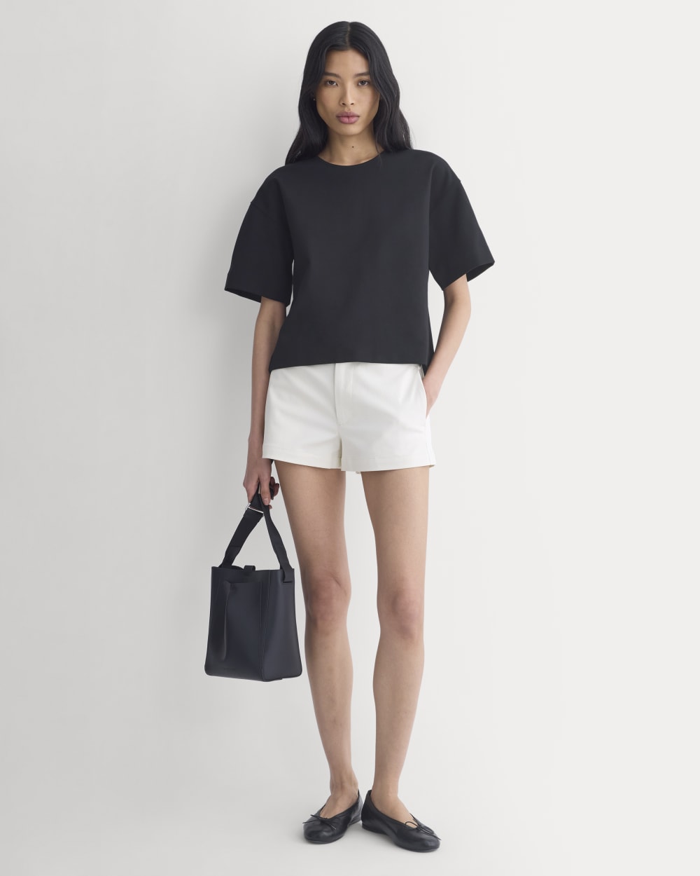 Ponte Oversized Tee | Black - Image 3