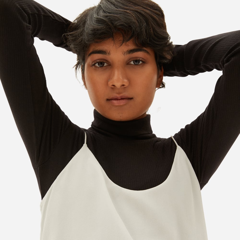 The Washable Clean Silk Cami | Grey White - Image 3