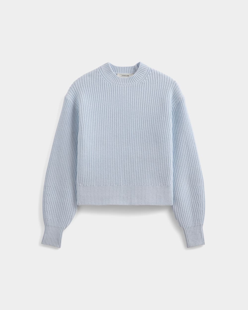 Cropped Ribbed Crew in Everyday Cotton | Skywriting - Image 2