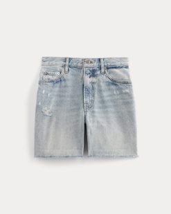 Alternative view of The Cheeky Jean Short | Light Indigo