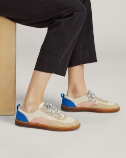 Alternative view of The Tread-Bare Sneaker | Canvas / Lapis Blue / Classic Red