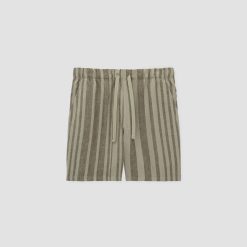 Alternative view of The Linen Easy Short | Seagrass / Kalamata