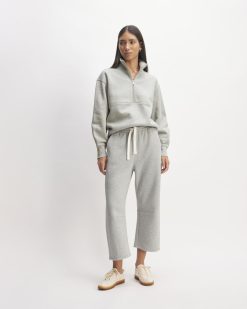The ReTrack Half-Zip Sweatshirt | Heather Grey